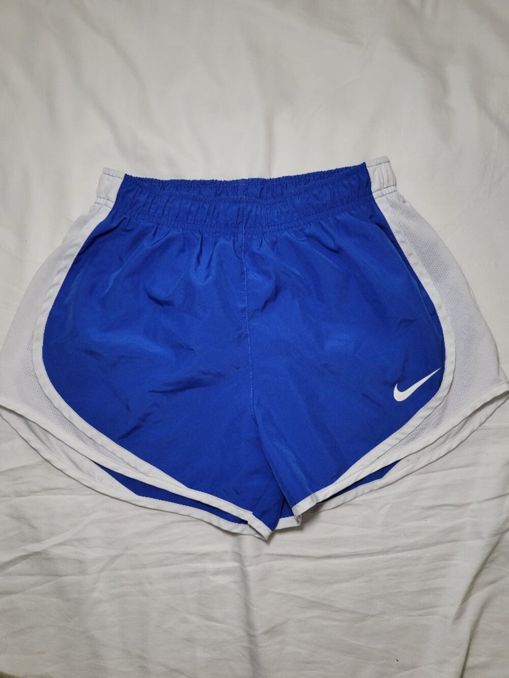 Nike Dri Fit Sz Small Running/Athletic Shorts Blue/White Retro